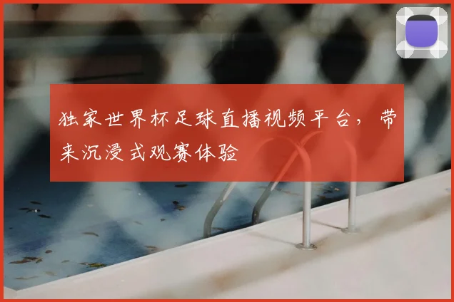独家世界杯足球直播视频平台，带来沉浸式观赛体验